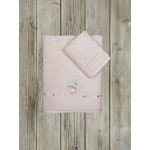 Σετ Πετσέτες 2 τεμαχίων Παιδικές-Βρεφικές (Χειρός|Λουτρού) Nima Ballet Bunny