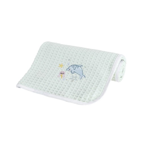 Κουβέρτα Πικέ Βρεφική Κούνιας (110x140) Βαμβακερή Nima Sea Love