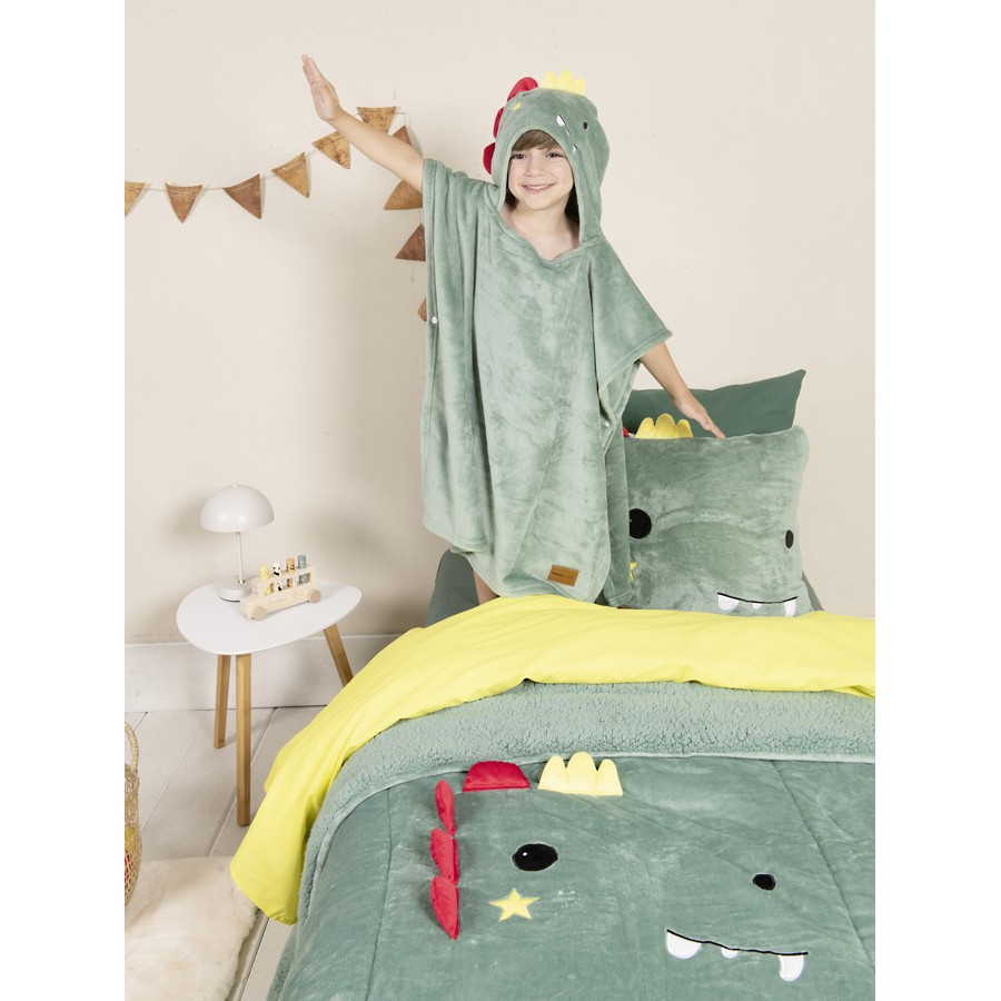 Μαξιλαροθήκη Παιδική Διακοσμητική (45x45) Flannel Nima Crocodino