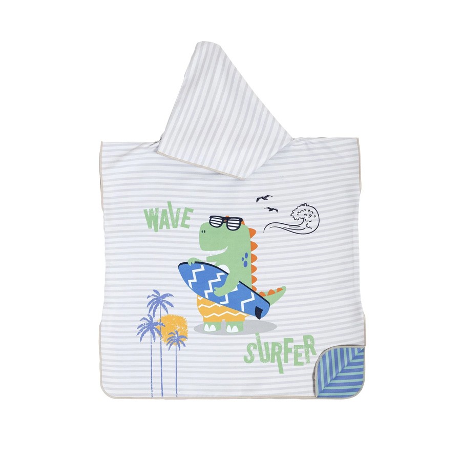 Παιδικό πόντσο θαλάσσης (No 5-8) με κουκούλα Nima Surf