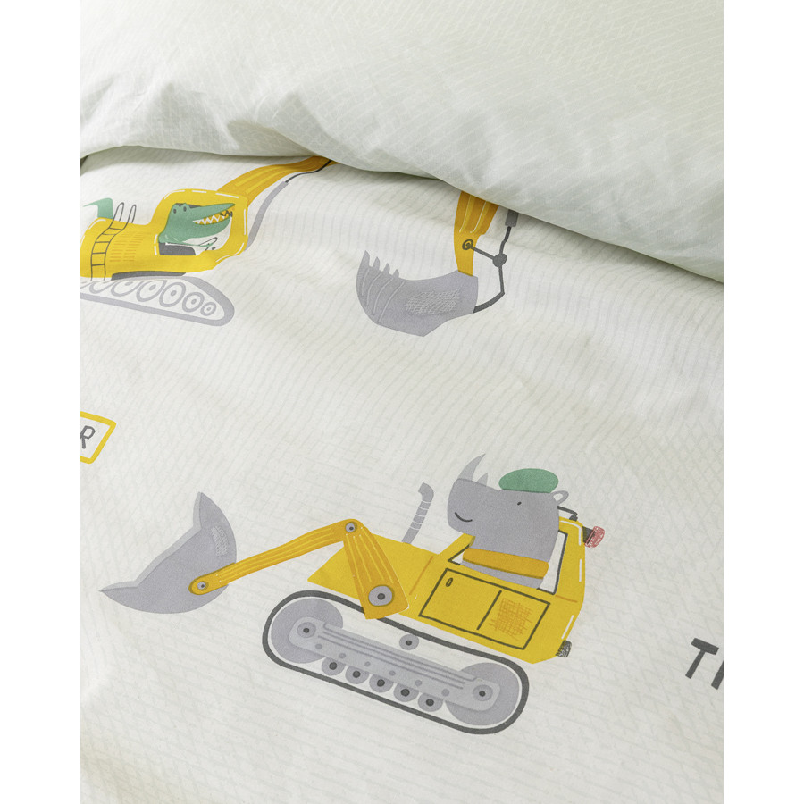 Σετ Σεντόνια Μονά Παιδικά (170x255) Βαμβακερά Nima Big Truck