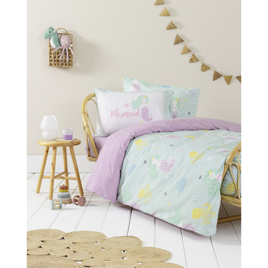 Σετ Μαξιλαροθήκες Παιδικές (52x72) Βαμβακερές Nima Lillyland