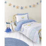 Σετ Σεντόνια Ημίδιπλα (190x260) Βαμβακερά Nima Sea Adventure