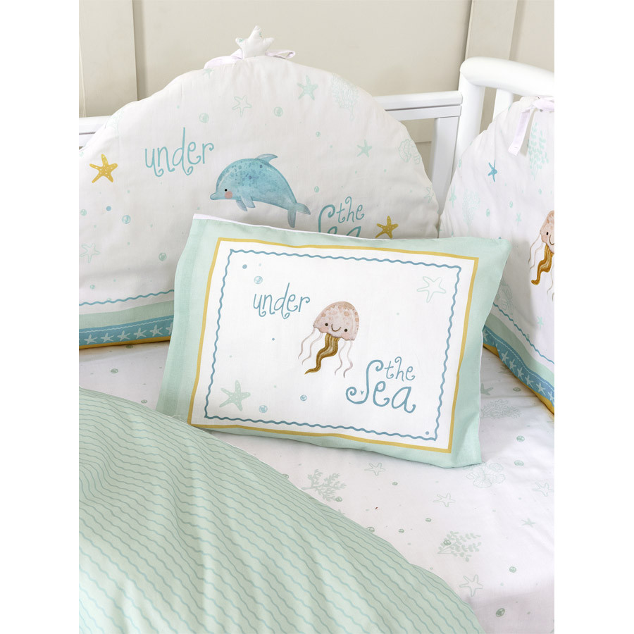 Σετ Σεντόνια Βρεφικά-Λίκνου (70x110) Βαμβακερά Nima Sea Love