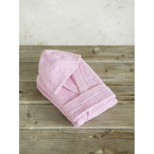 Μπουρνούζι Παιδικό (Νο 6χρ.) με Κουκούλα Nima Wizard Barbie Pink