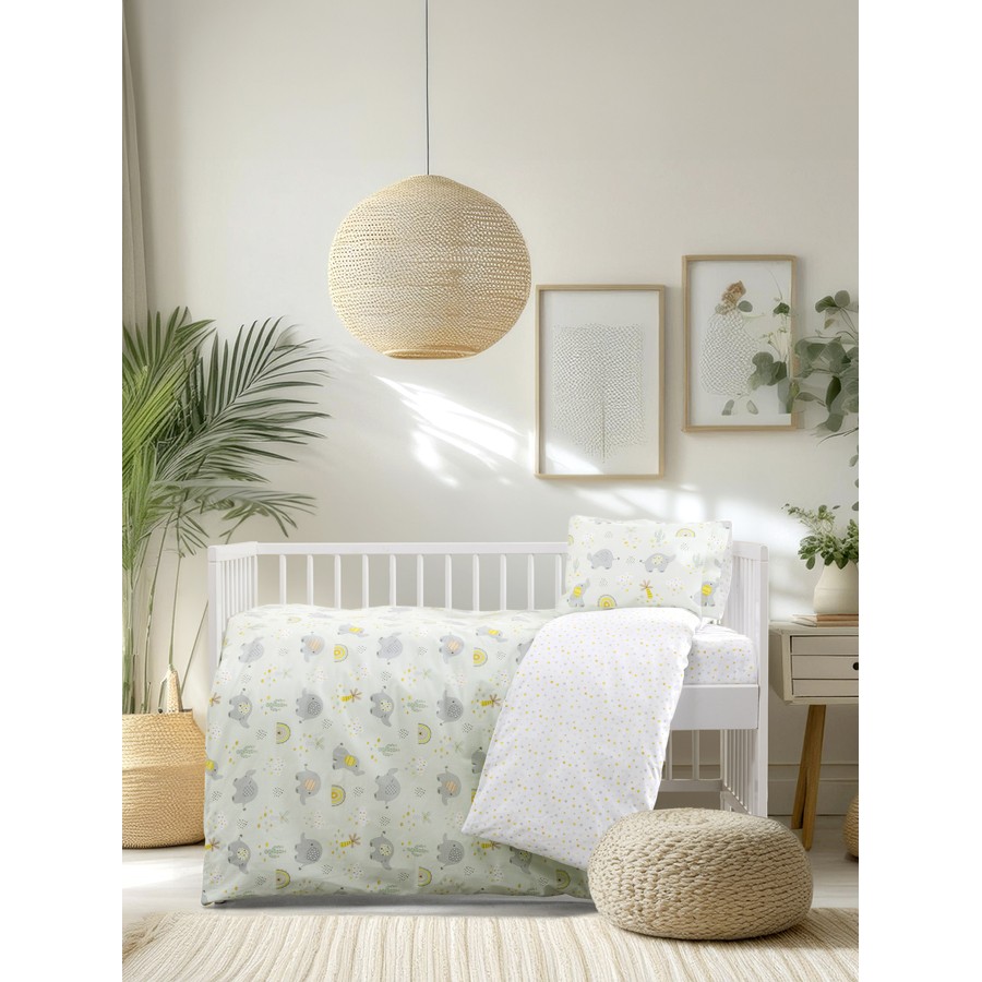 Σετ Σεντόνια Βρεφικά-Μπεμπέ Κούνιας (120x160) Βαμβακερά Kocoon Flopsy