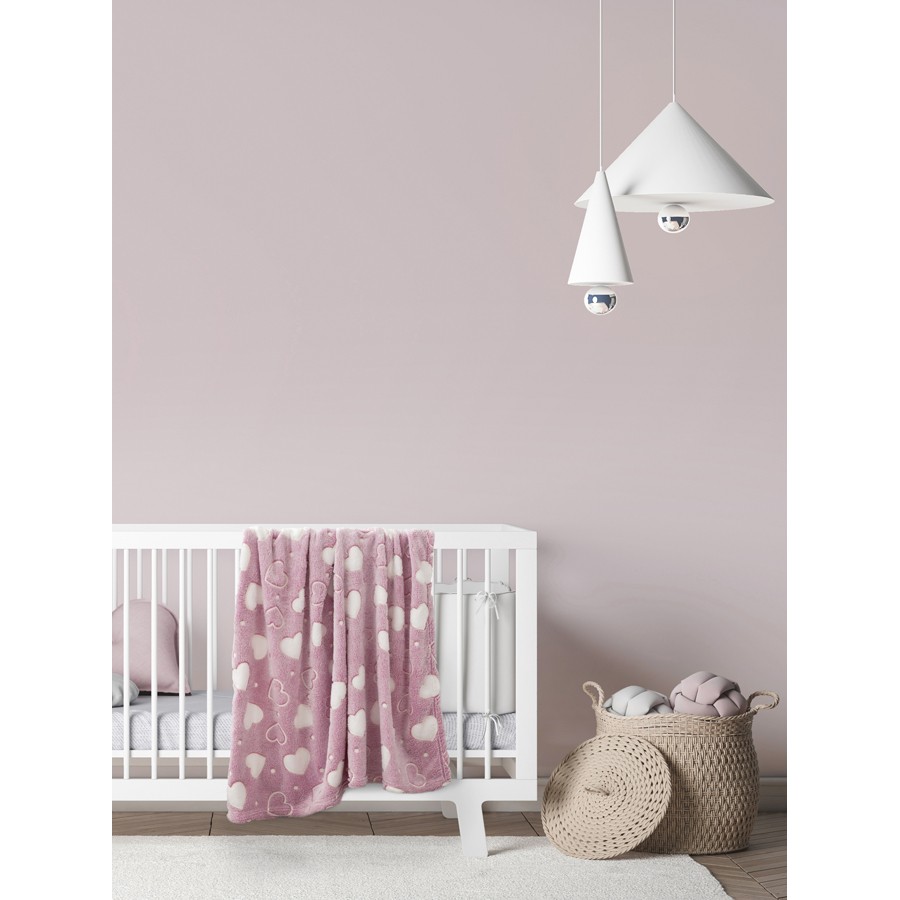 Κουβέρτα Βρεφική-Μπεμπέ Λίκνου (80x110) Fleece Φωσφοριζέ Kocoon Darling