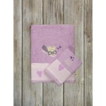 Σετ Παιδικές Πετσέτες 2 τεμαχίων (Χειρός|Λουτρού) Με Κέντημα Kocoon Little Hero