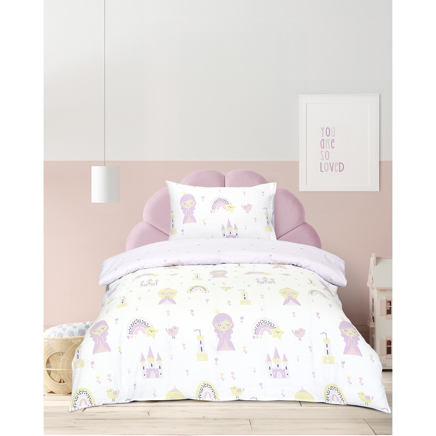 Σετ Σεντόνια Παιδικά Μονά (160x260) Βαμβακερά Kocoon Charlotte