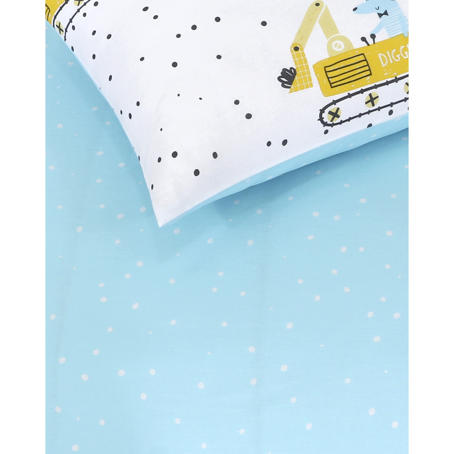 Σετ Σεντόνια Παιδικά Μονά (160x260) Με Λάστιχο Βαμβακερά Kocoon Diggy