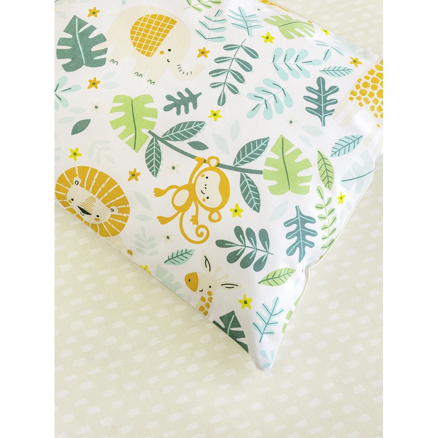 Σετ Σεντόνια Βρεφικά-Μπεμπέ Κούνιας (120x160) Βαμβακερά Kocoon Jungle Baby