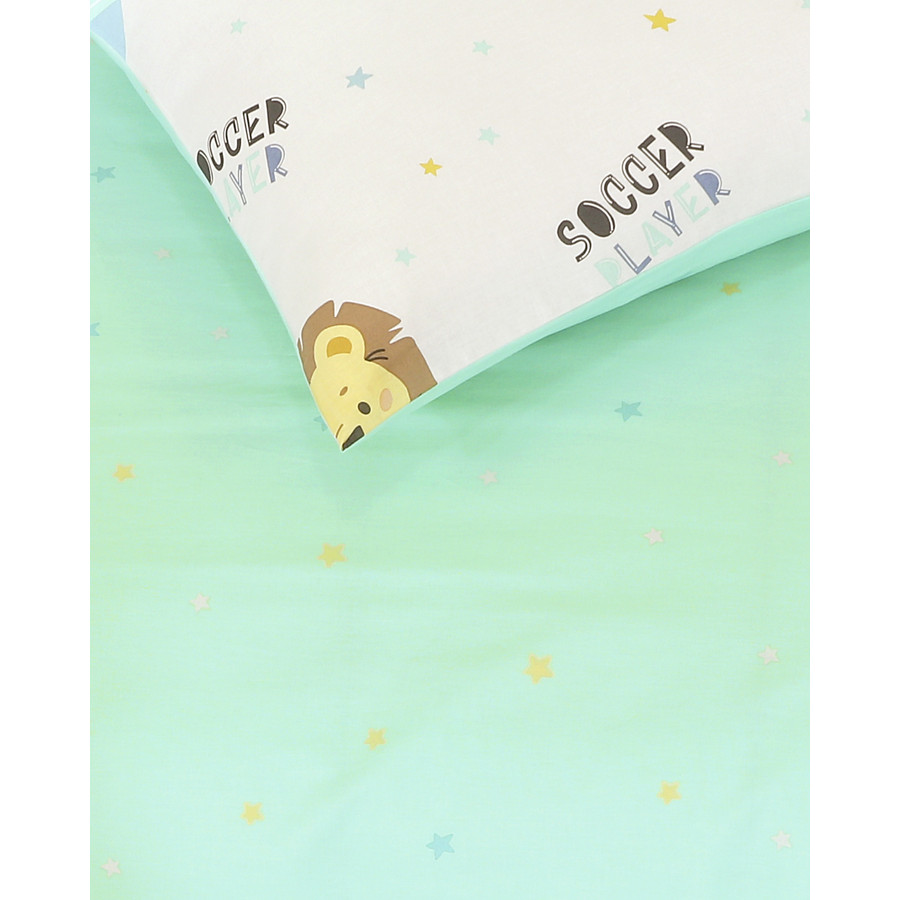 Σετ Σεντόνια Παιδικά Μονά (160x260) Με Λάστιχο Βαμβακερά Kocoon Soccer