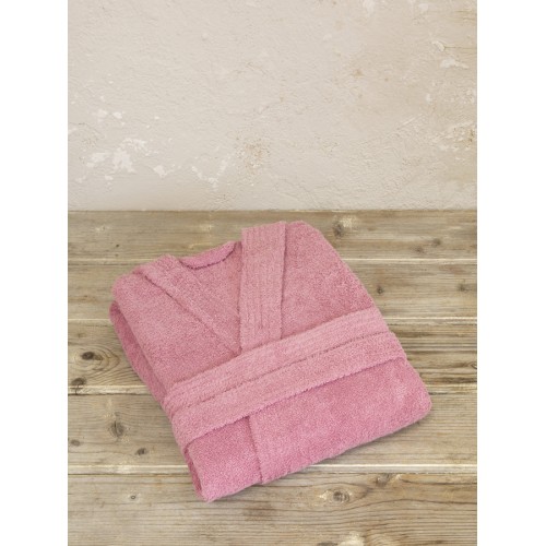 Μπουρνούζι (XXLarge) Βαμβακερό Με Κουκούλα Kocoon Molle Dark Pink