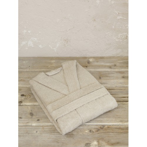 Μπουρνούζι (Large) Βαμβακερό Με Κουκούλα Kocoon Molle Dark Oat Beige