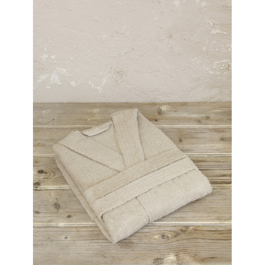 Μπουρνούζι (XLarge) Βαμβακερό Με Κουκούλα Kocoon Molle Dark Oat Beige