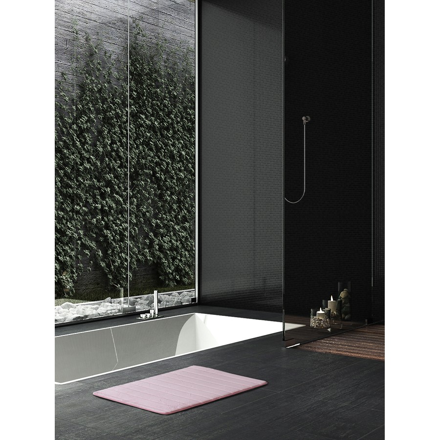 Πατάκι Μπάνιου (50x80) Polyester Memory Foam Kocoon Soft Pink