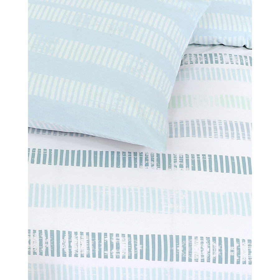 Σετ Σεντόνια Υπέρδιπλα (240x270) Ριγέ Βαμβακερά Kocoon Azzurro