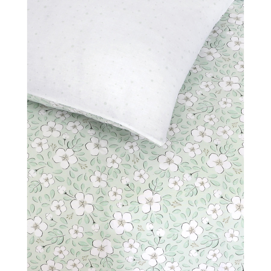 Σετ Σεντόνια Υπέρδιπλα (240x270) Με Λάστιχο, Φλοράλ Βαμβακερά Kocoon Mirelle