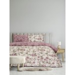 Σετ Σεντόνια Υπέρδιπλα (240x270) Με Λάστιχο, Φλοράλ Βαμβακερά Kocoon Cuento