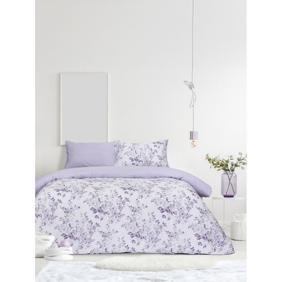 Σετ Σεντόνια Μονά (170x260) Φλοράλ Βαμβακερά Kocoon Garden View