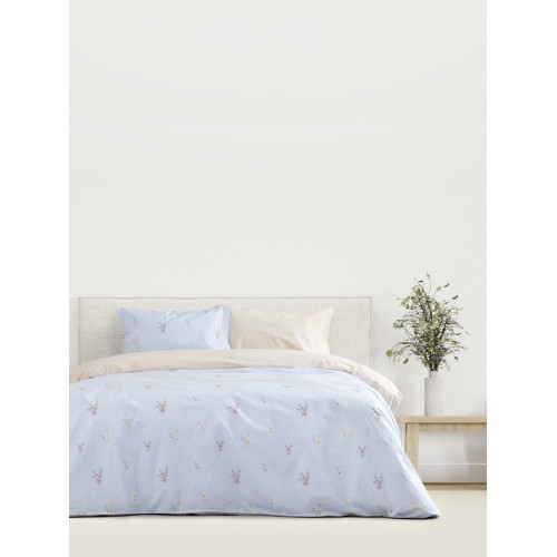 Σετ Σεντόνια Υπέρδιπλα (240x270) Φλοράλ Βαμβακερά Kocoon Iris