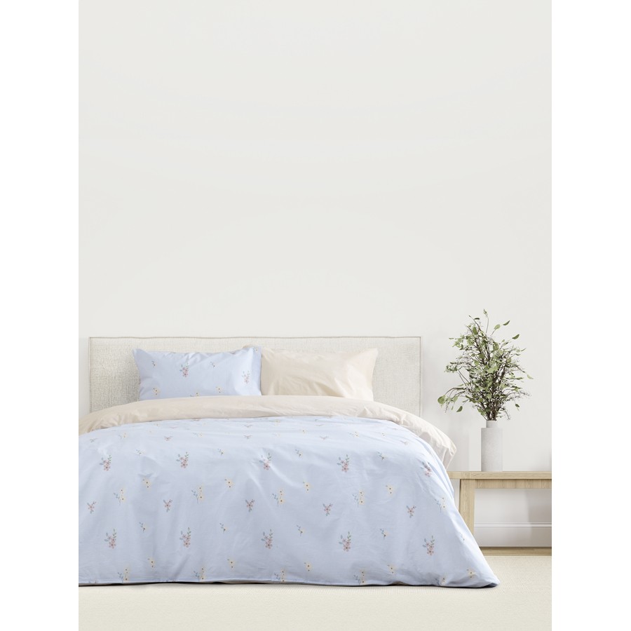 Σετ Σεντόνια Υπέρδιπλα (240x270) Φλοράλ Βαμβακερά Kocoon Iris