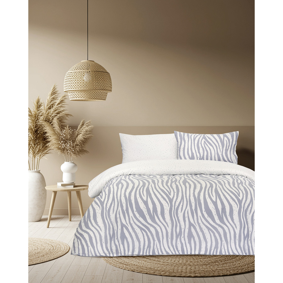 Σετ Σεντόνια Υπέρδιπλα (240x270) Με Λάστιχο, Βαμβακερά Kocoon Zenya Animal Print