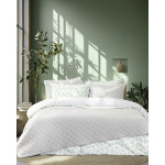 Κουβερλί Ημίδιπλο-Διπλό Καπιτονέ (180x240) Μονόχρωμο Διπλής Όψης Nima Arden Gray-Mint