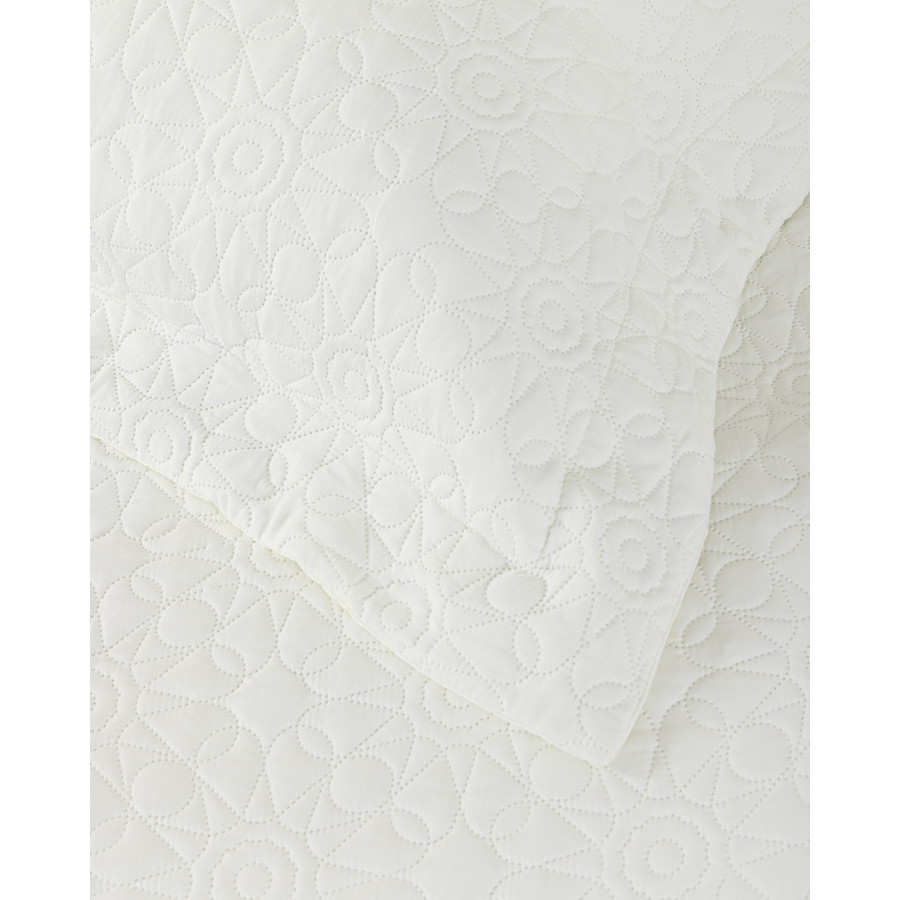 Σετ Κουβερλί Νυφικό King Size (240x260) Καπιτονέ με Φάσες Nima Calla White