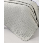 Κουβερλί King Size (240x260) Κεντητό Μονόχρωμο Nima Clay Taupe