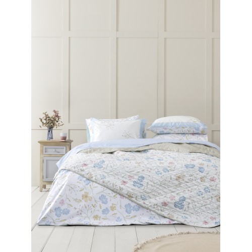 Κουβερλί Υπέρδιπλο (2200x240) Floral Εμπριμέ Microfiber Nima Belleza