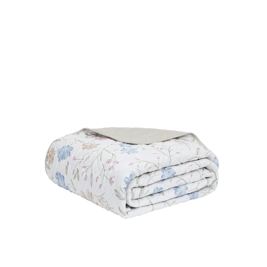 Κουβερλί Μονό (160x240) Floral Εμπριμέ Microfiber Nima Belleza