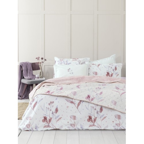 Κουβερλί Μονό (160x240) Floral Εμπριμέ Microfiber Nima Caprice