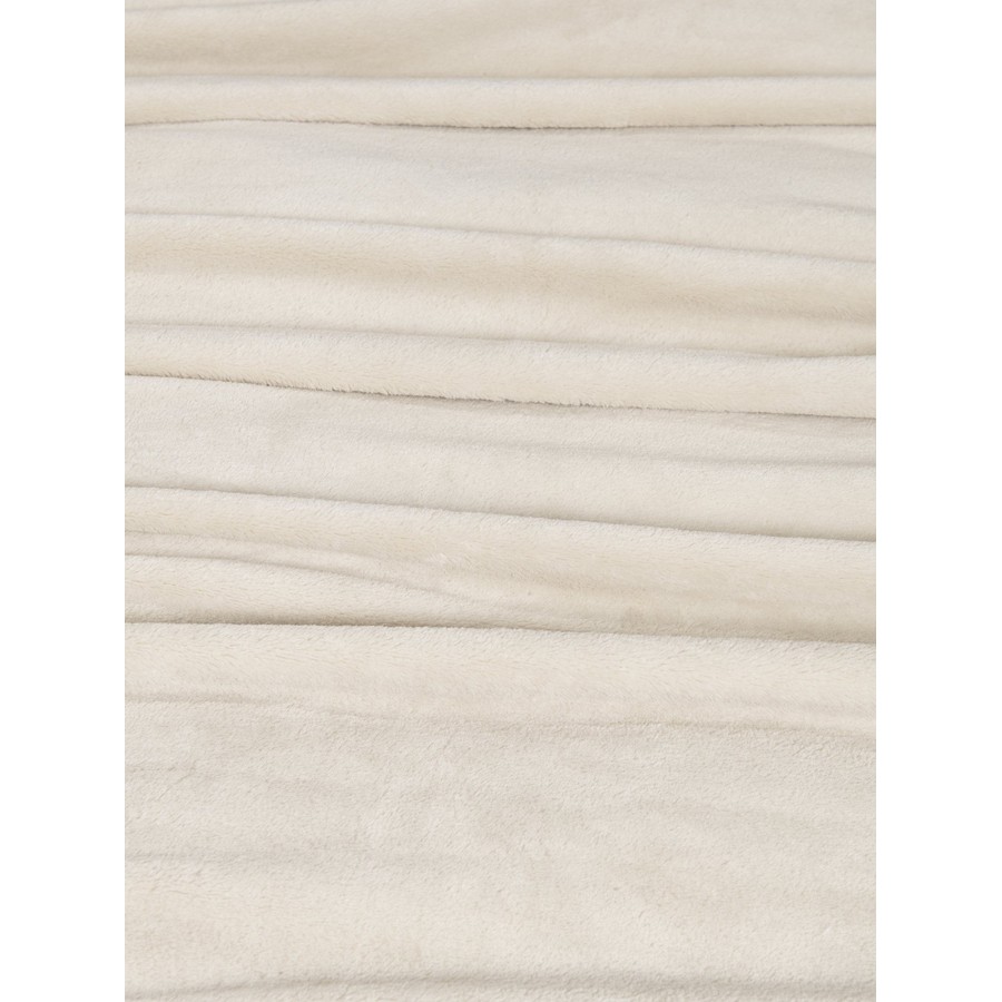 Κουβέρτα Coral Fleece Υπέρδιπλη (220x240) Μονόχρωμη Nima Alpa light beige