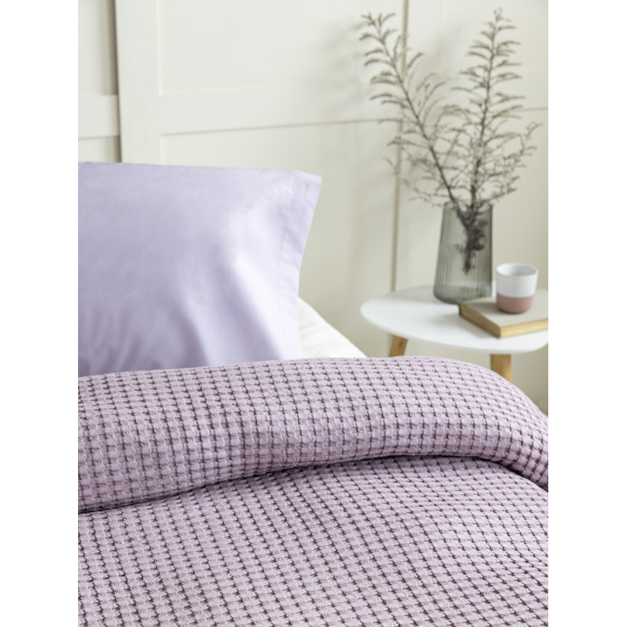 Κουβέρτα Πικέ King Size (240x260) Μονόχρωμη Nima Comfy Warm Lilac