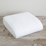 Κουβέρτα Πικέ Μονή (170x270) Μονόχρωμη Nima Comfy White