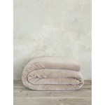 Κουβέρτα Βελουτέ Μονή (160x220) Μονόχρωμη Nima Coperta Nude