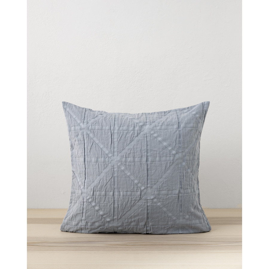 Διακοσμητική Μαξιλαροθήκη Φιγούρας (45x45) Βαμβακερή Ζακάρ Μονόχρωμη Nima Drift