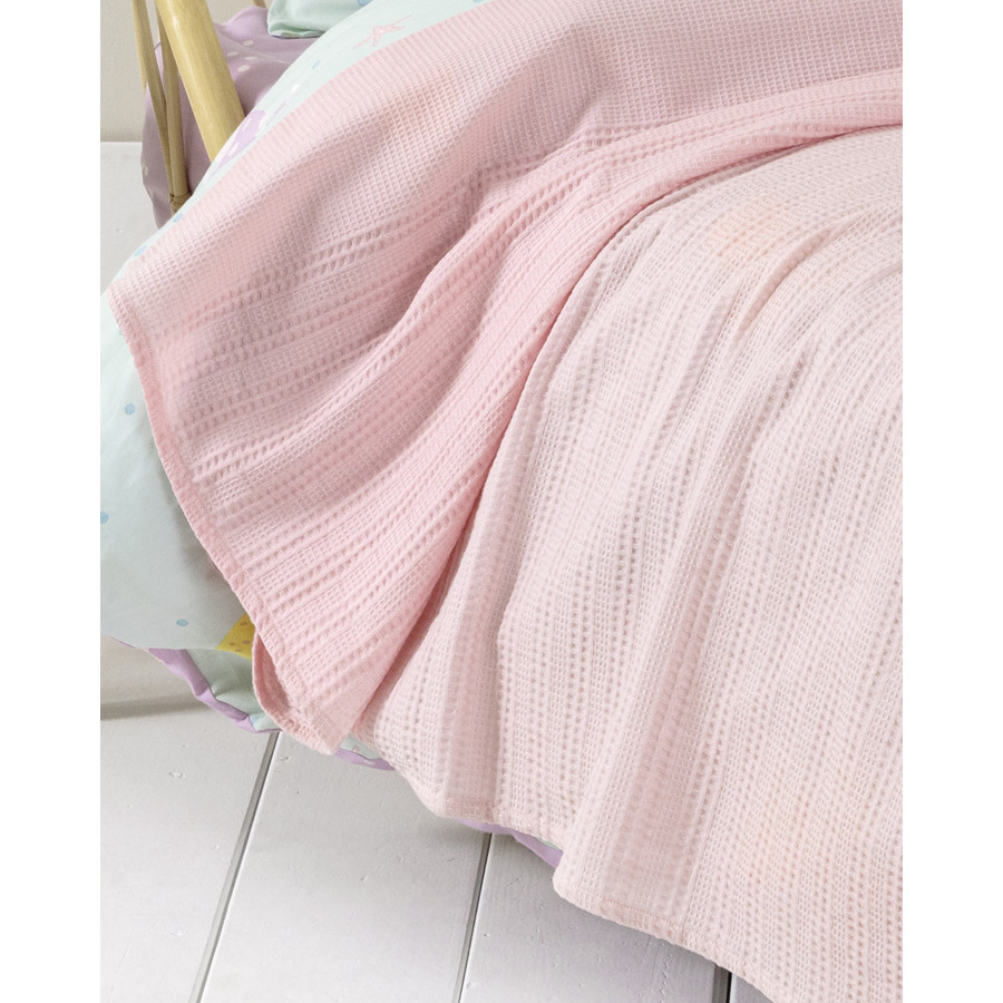 Κουβέρτα Μονή (160x240) Βαμβακερή Μονόχρωμη Nima Dune Pink