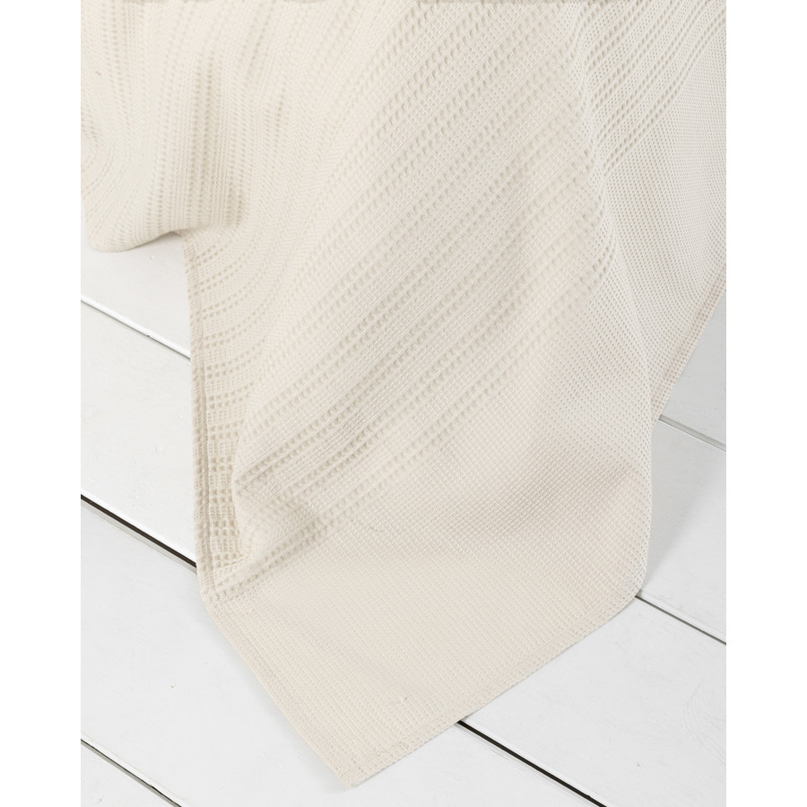 Κουβέρτα King Size (240x260) Βαμβακερή Μονόχρωμη Nima Dune Sand Beige