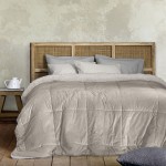 Κουβερτοπάπλωμα Υπέρδιπλο (220x240) Μονόχρωμο 700γρ|τμ Nima Nuan cigar beige