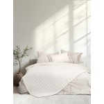 Κουβέρτα Ζακάρ Velvet Υπέρδιπλη (220x240) Μονόχρωμη Nima Savara ivory