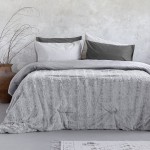 Κουβερτοπάπλωμα Υπέρδιπλο (220x240) Μονόχρωμο Ζακάρ Γούνα 720γρ|τμ Nima Velure light grey