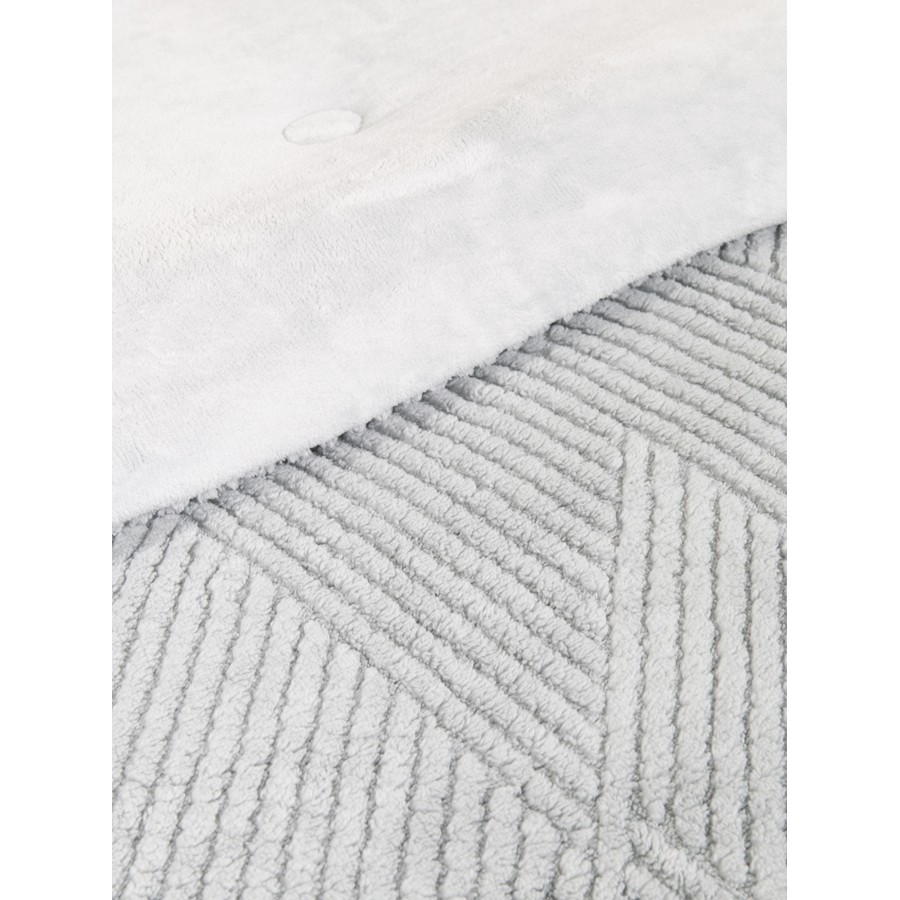 Κουβερτοπάπλωμα Μονό (160x240) Μονόχρωμο Ζακάρ 720γρ|τμ Nima Velva light grey