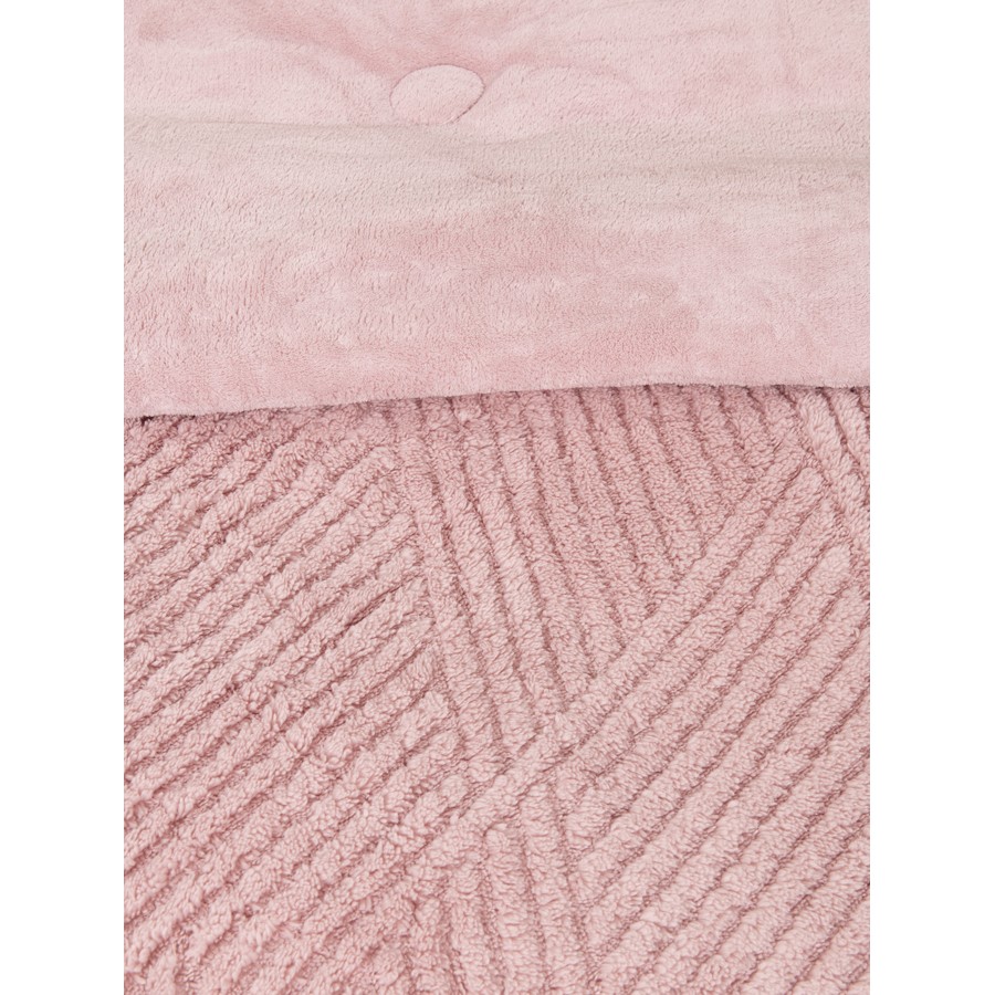 Κουβερτοπάπλωμα Μονό (160x240) Μονόχρωμο Ζακάρ 720γρ|τμ Nima Velva rose