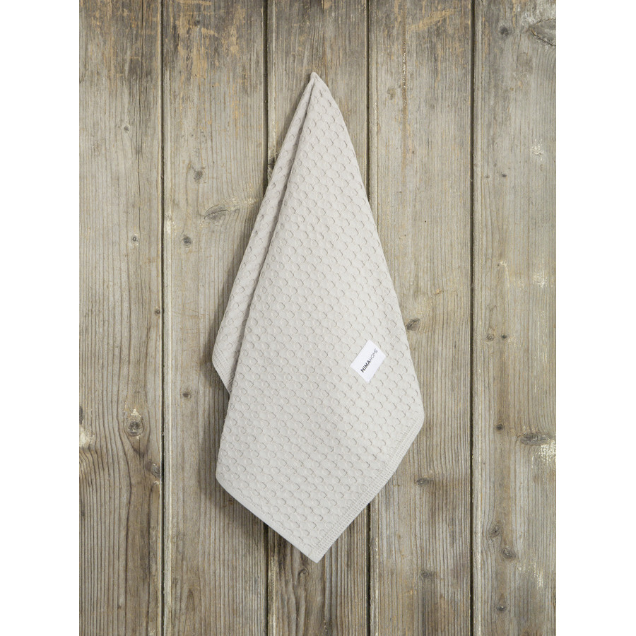 Πετσέτα Κουζίνας (40x60) Βαμβακερή Μονόχρωμη Βάφλα Nima Arida Oat Beige