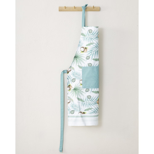 Ποδιά Κουζίνας Ολόσωμη (One Size) Βαμβακερή Digital Print, Nima Coconut