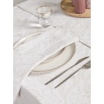 Σετ 4 τεμάχια Πετσέτες Φαγητού (42x42) Ζακάρ, Mονόχρωμες, Δείπνου, Nima Flow Beige