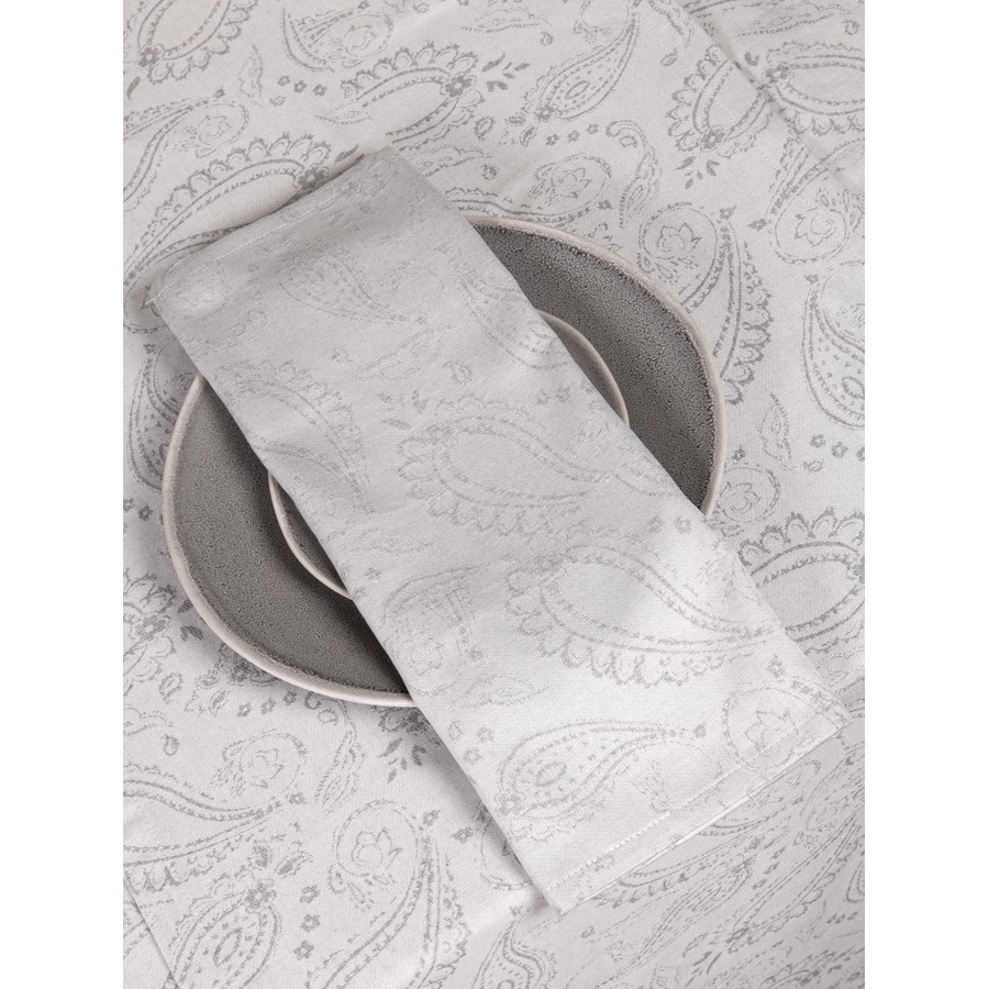 Τραπεζομάντηλο 12 ατόμων (160x310) Ζακάρ, Μονόχρωμο, Nima Flow Gray