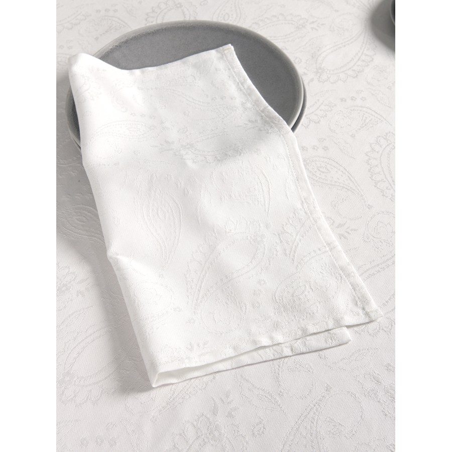 Τραβέρσα (Runner) (50x160) Ζακάρ, Μονόχρωμη, Nima Flow Off White